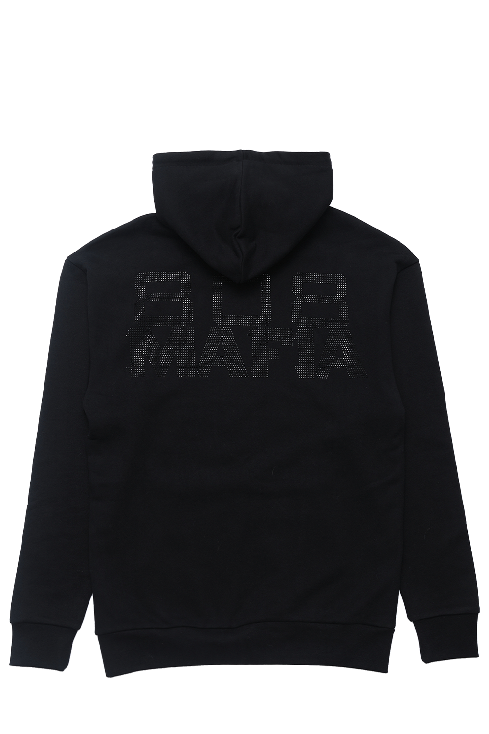 808 Hoodie — Rhinestone (Tonal Black)